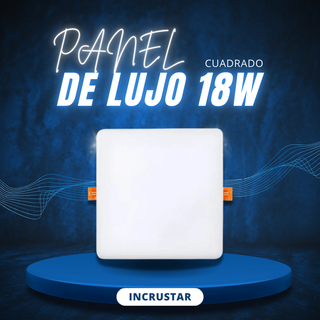 PANEL FRAMEL CUADRADO DE 18W INCRUSTAR