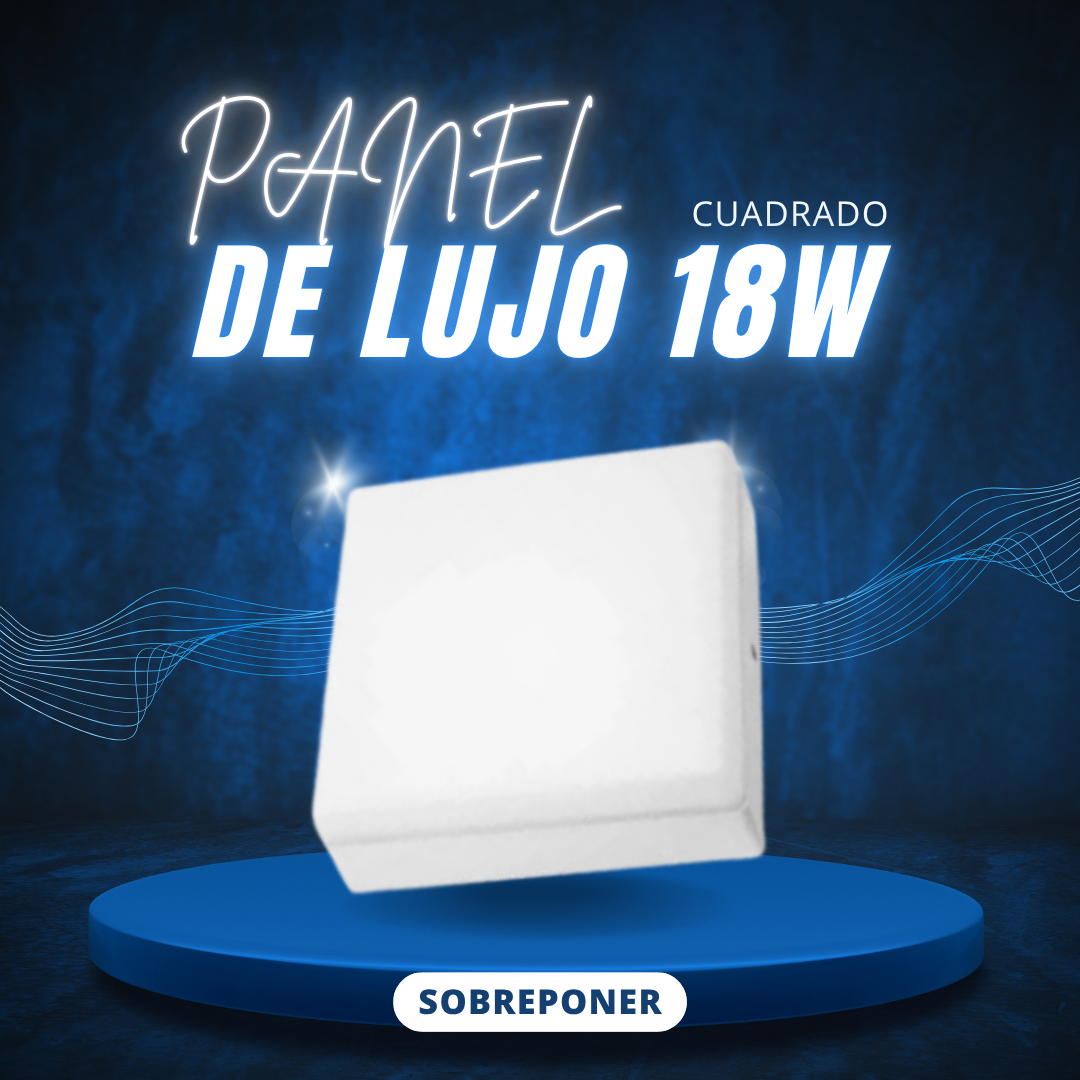 PANEL FRAMEL CUADRADO DE 18W SOBREPONER