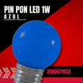 PING PON LED 1W L/AZUL ROSCA E27