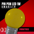 PING PON LED 1W L/AMARILLO ROSCA E27
