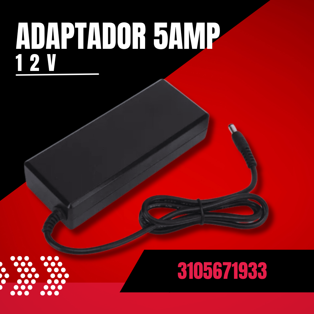 ADAPTADOR 5AMP 12V