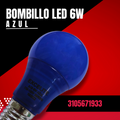 BOMBILLO LED 6W ROSCA E27 L/AZUL
