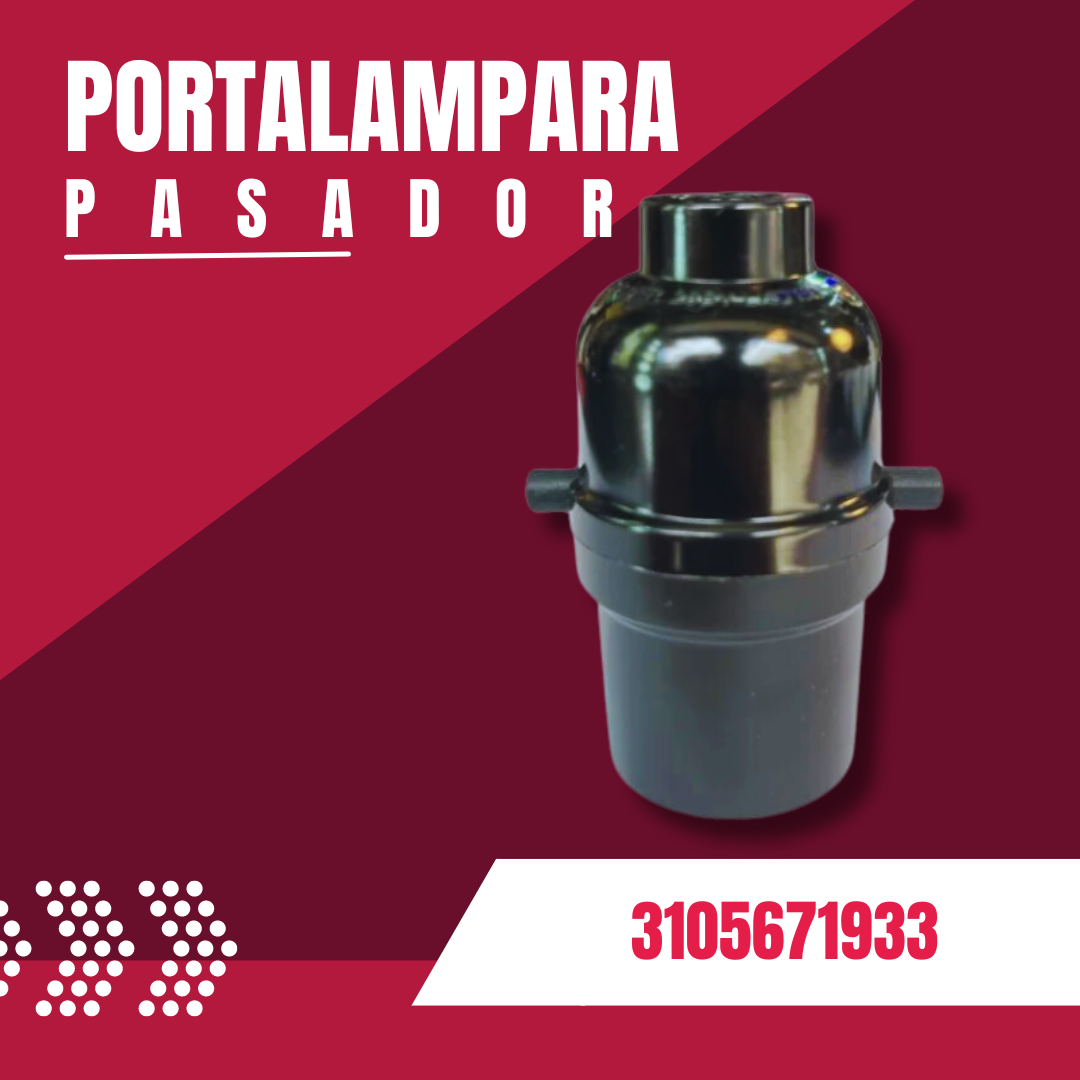 PORTALAMPARA PASADOR