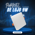 PANEL FRAMEL CUADRADO DE 9W INCRUSTAR