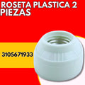 ROSETA PLASTICA ROSCA E27 DOS PIEZAS