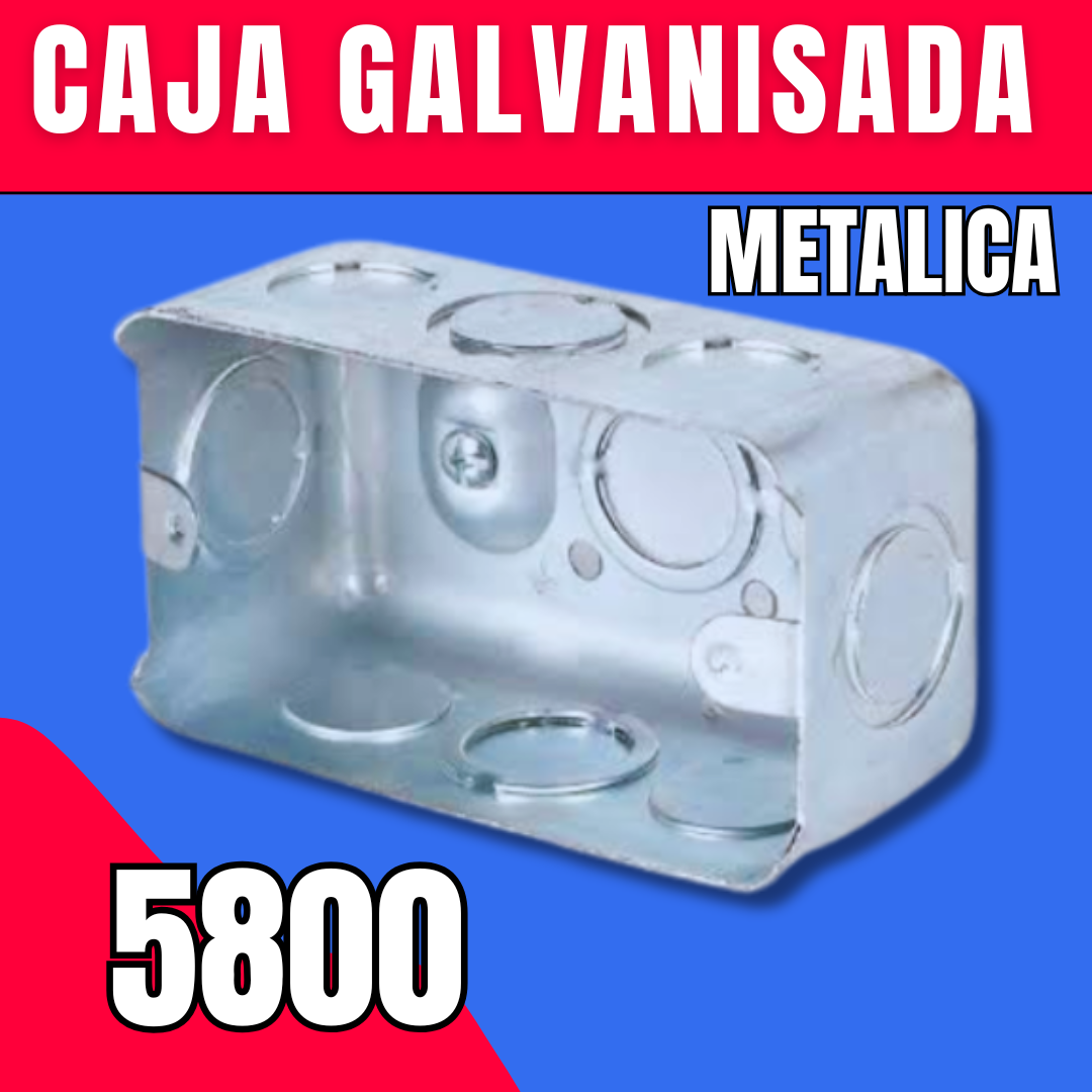 CAJA GALVANISADA METALICA 5800