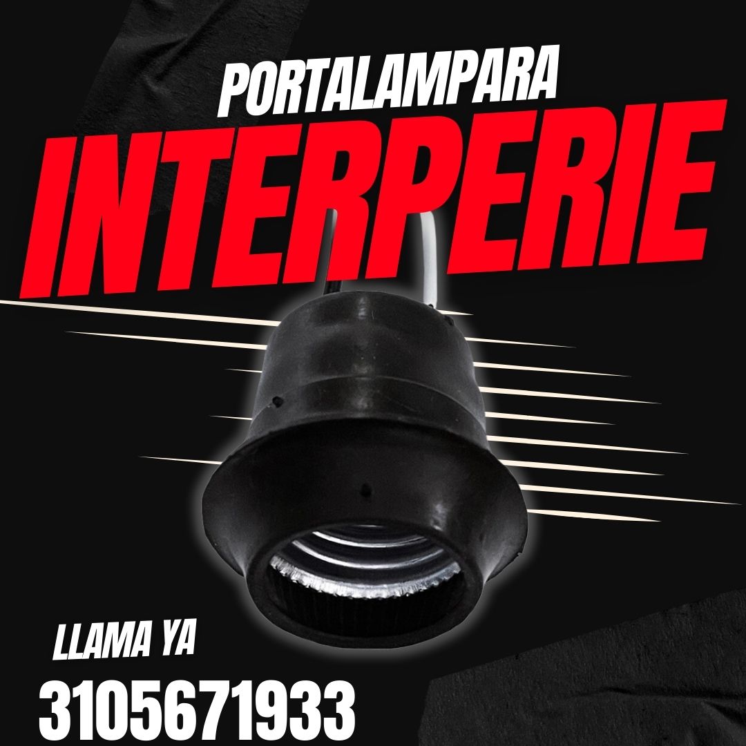 PORTALAMPARA INTEMPERIE ROSCA E27