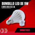 BOMBILLO LED EMERGENCIA 9 WTTS LUZ / BLANCA