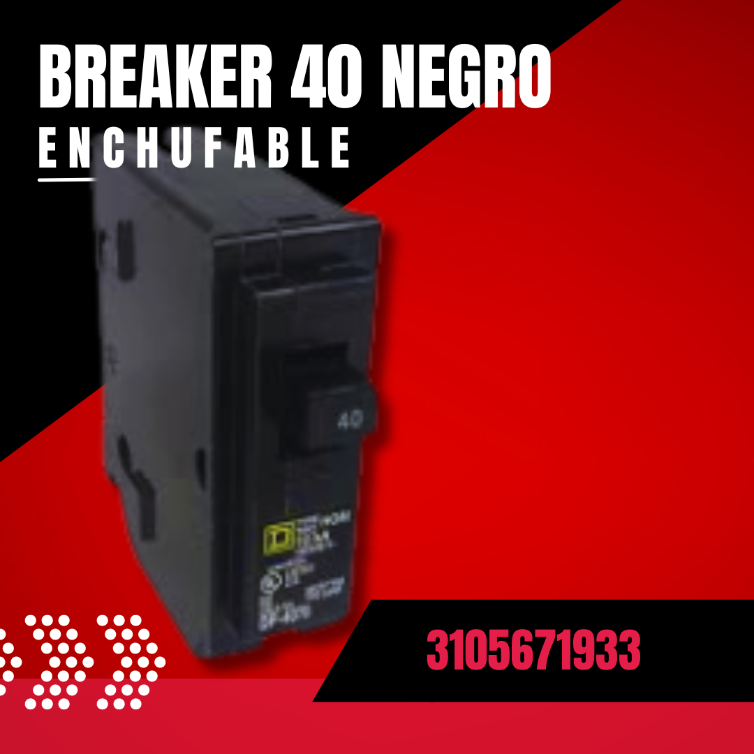 BREAKER 40 NEGRO ENCHUFABLE