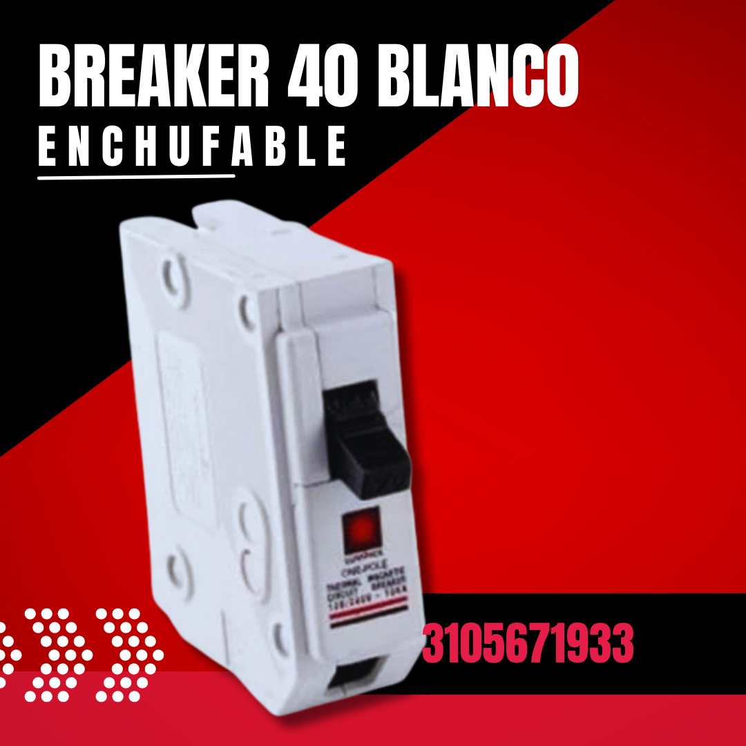 BREAKER 40 NEGRO ENCHUFABLE