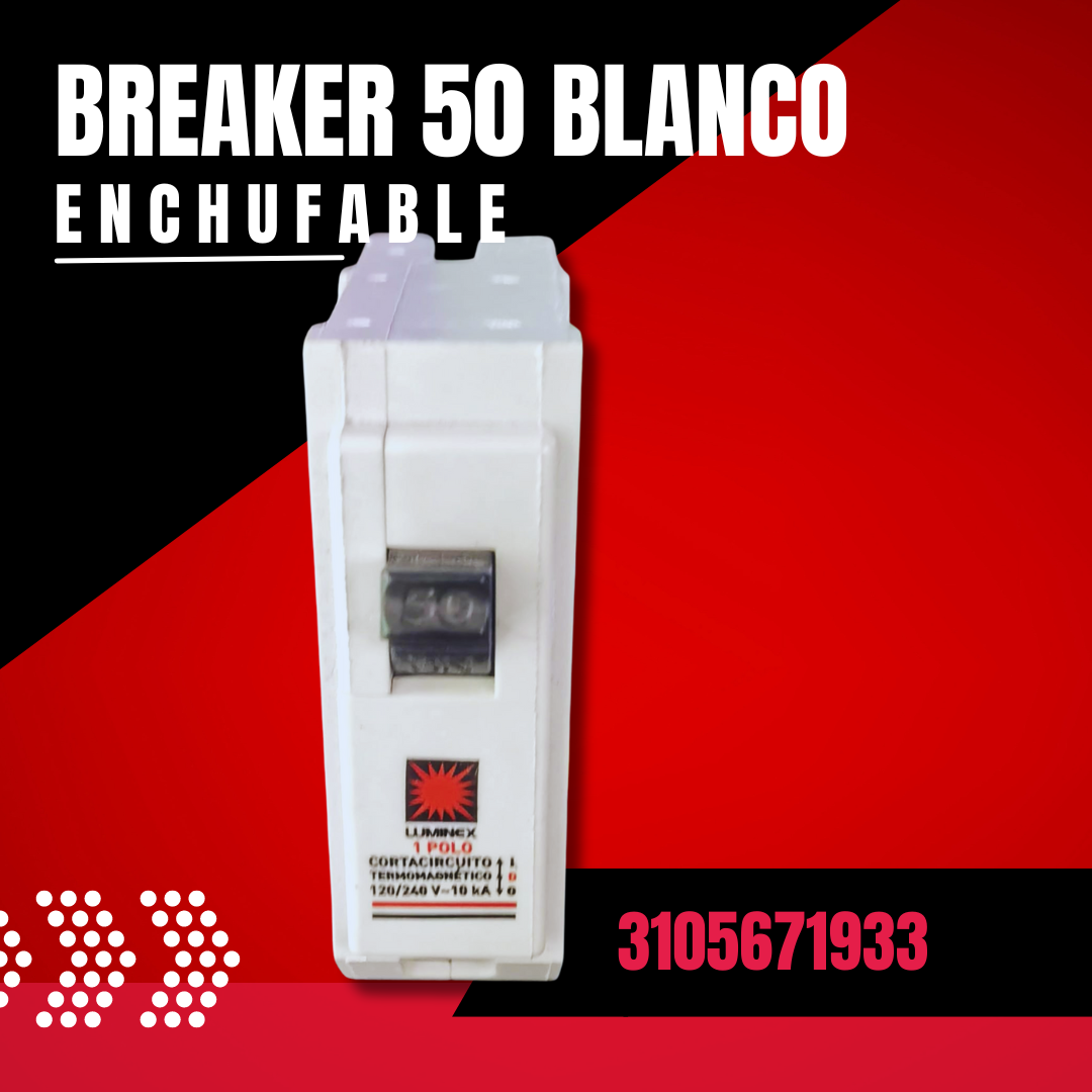 BREAKER 50 BLANCO ENCHUFABLE