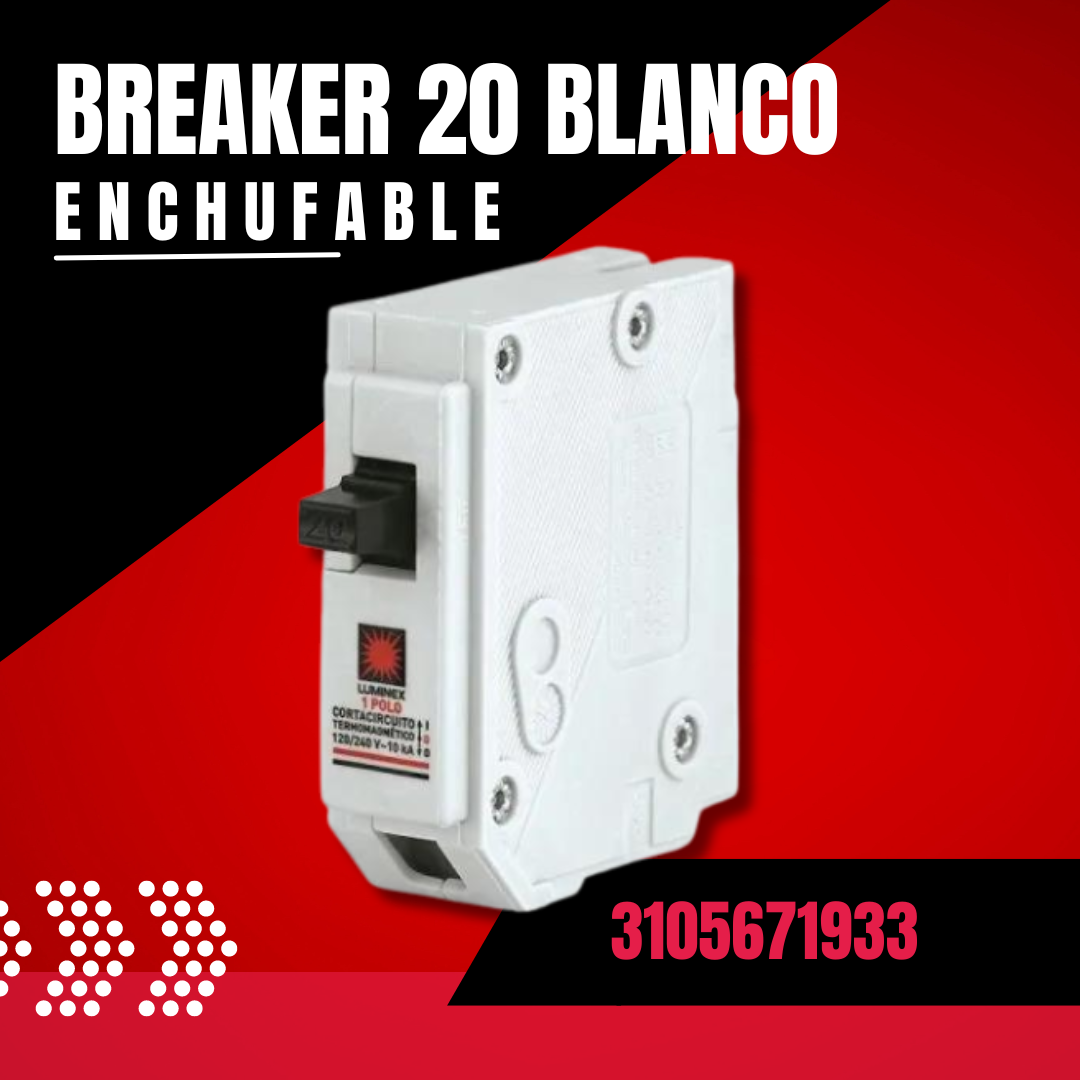 BREAKER 20 BLANCO ENCHUFABLE