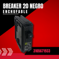 BREAKER 20 NEGRO ENCHUFABLE