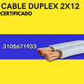 CABLE DUPLEX CERTIFICADO 2X12 1 */MTS