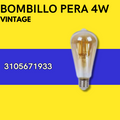 BOMBILLO PERA 4W VINTAGE